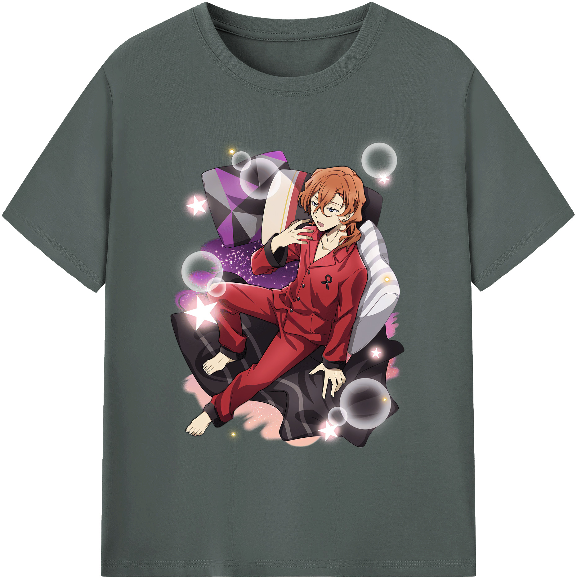 （画像用） 文豪ストレイドッグス Bungo Stray Dogs 綿100％ メンズ半袖Tシャツ｜肌触りやわらか＆通気性
